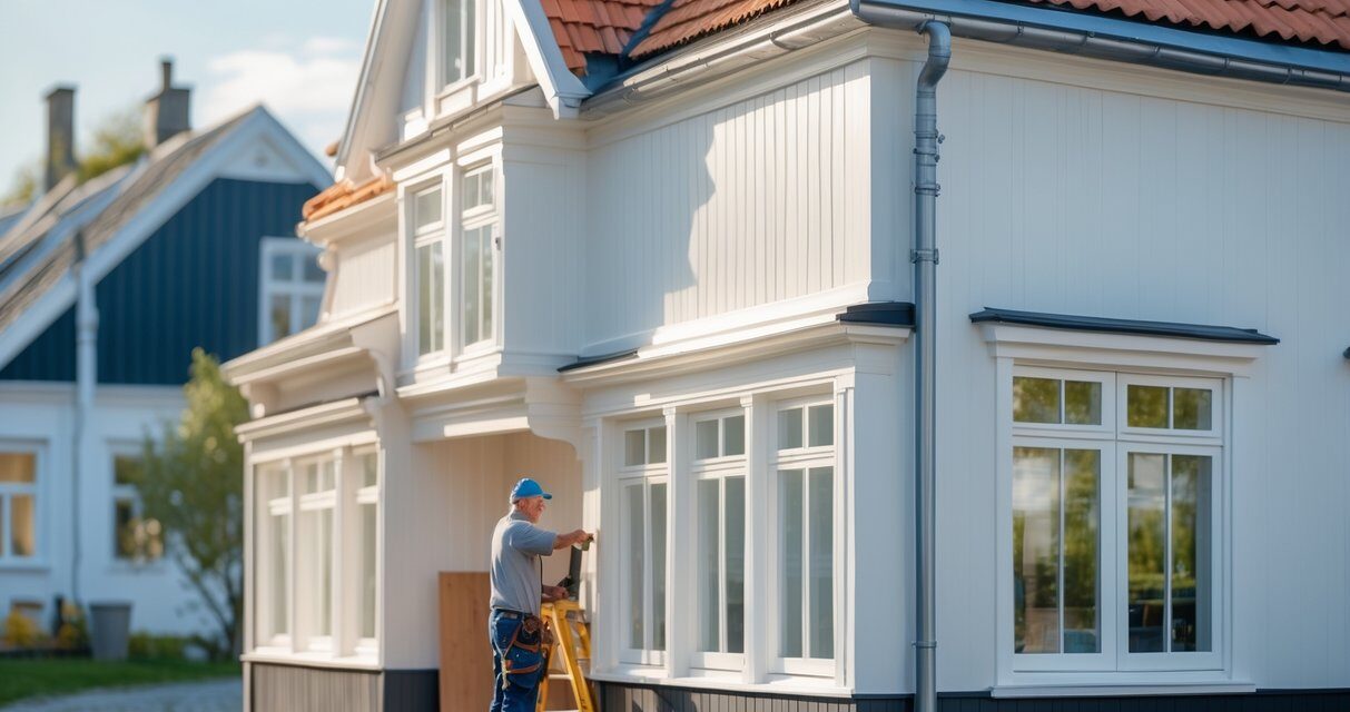 Sådan får du en flot facaderenovering på Fyn