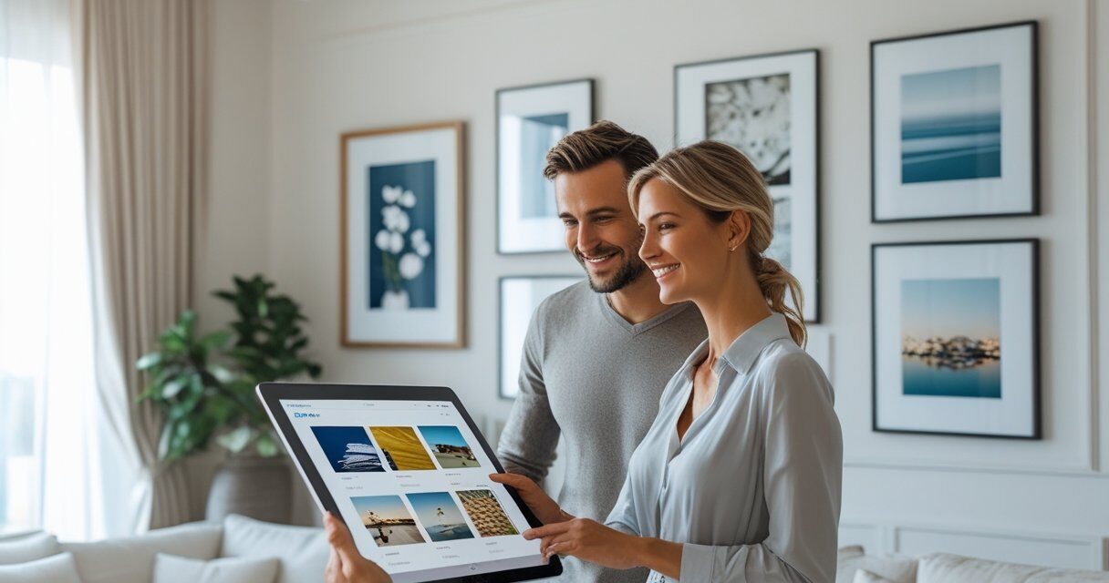 Sådan vælger du de perfekte billeder til væggen online