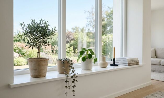 Indretning af vindueskarmen – idéer til planter, pynt og luft omkring tingene