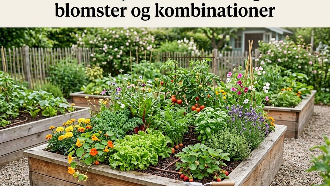 Planter i højbede – idéer til grønt, blomster og kombinationer