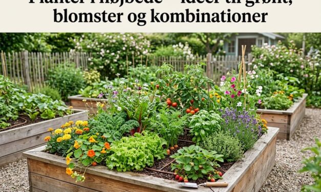 Planter i højbede – idéer til grønt, blomster og kombinationer