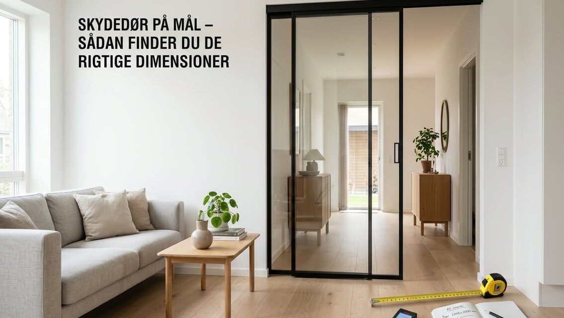 Skydedør på mål – sådan finder du de rigtige dimensioner